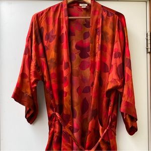 Vintage 100% Silk Robe